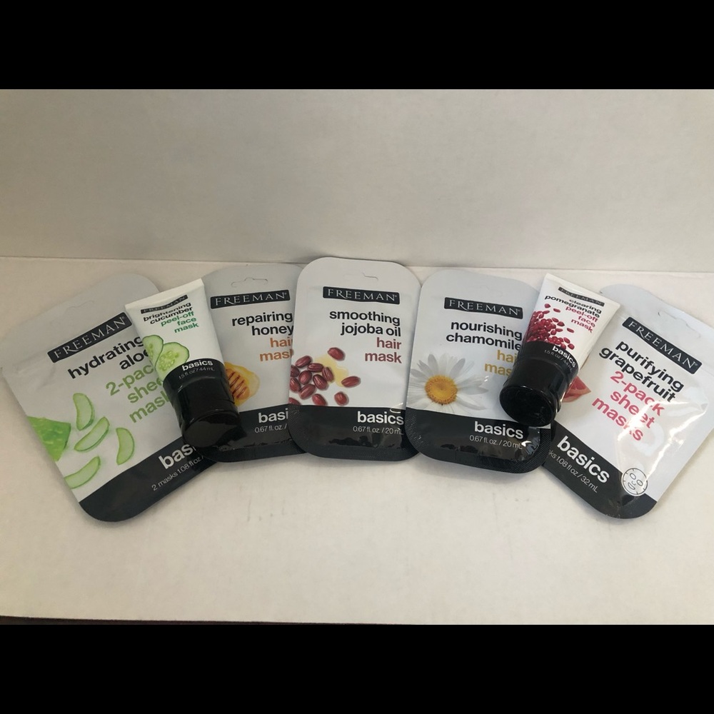 Freeman face and hair mask bundle 7 items